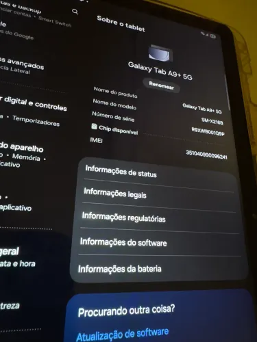 TABLET SAMSUNG A9 + chip 5G