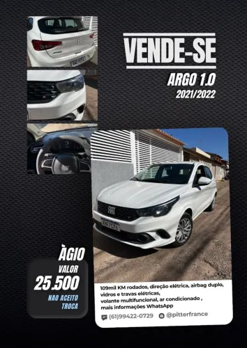 Fiat Argo 1.0 6V Flex. 2022