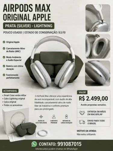 AIRPODS MAX ORIGINAL APPLE