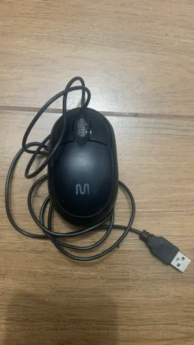 Mouse USB com fio - usado preto - (05 Unidades)
