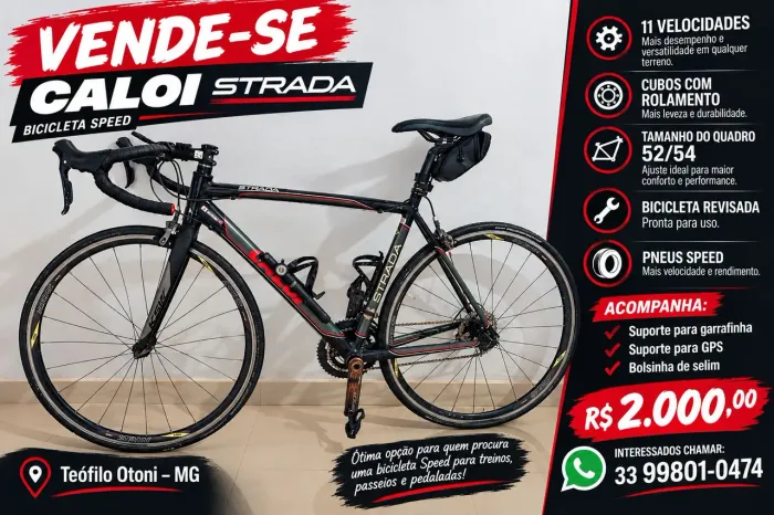 Bicicleta Caloi Strada