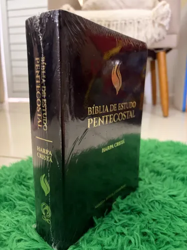 BÍBLIA DE ESTUDO PENTECOSTAL COM HARPA LUXO NOVA