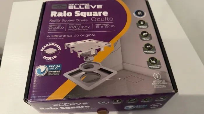 Ralo oculto 15x15 elleve square