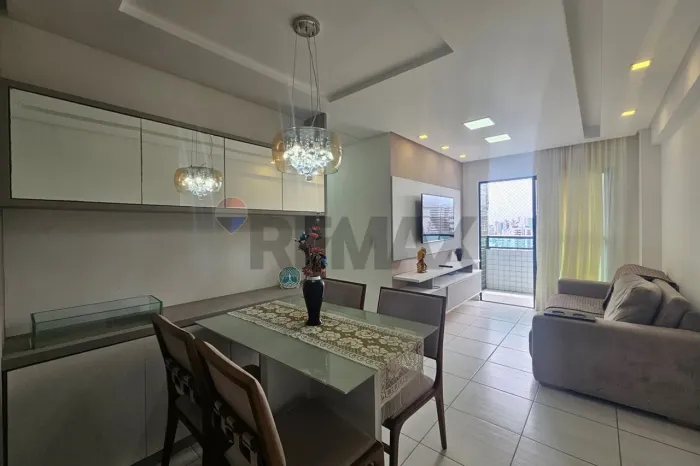 Apartamento com 67m², mobiliado, aluguel, em Candeias, 3 quartos, (1 suíte), 1 vaga