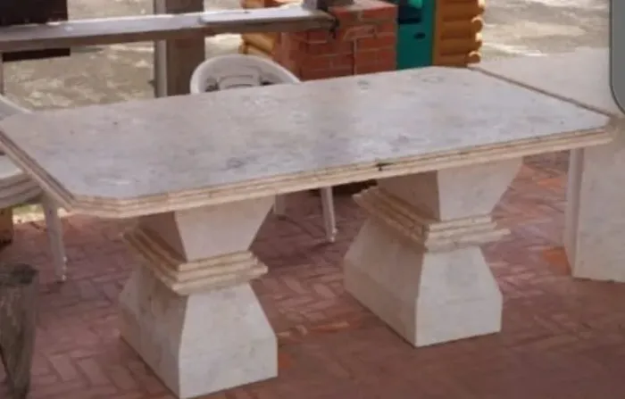 Mesa mármore travertino