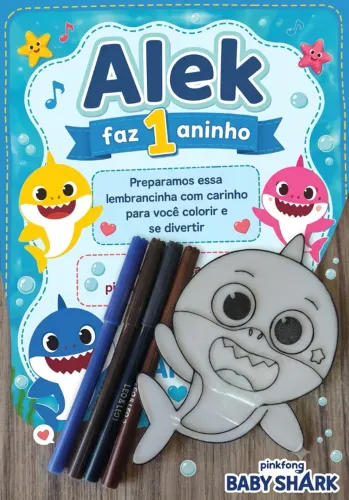 Lembrancinha de Aniversário Infantil - Kit Pinte e Lave (Qualquer Tema)