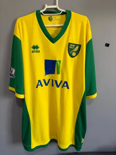 Camisa Norwich City Home 2015/16 Errea Snodgrass 7 Original 4XL