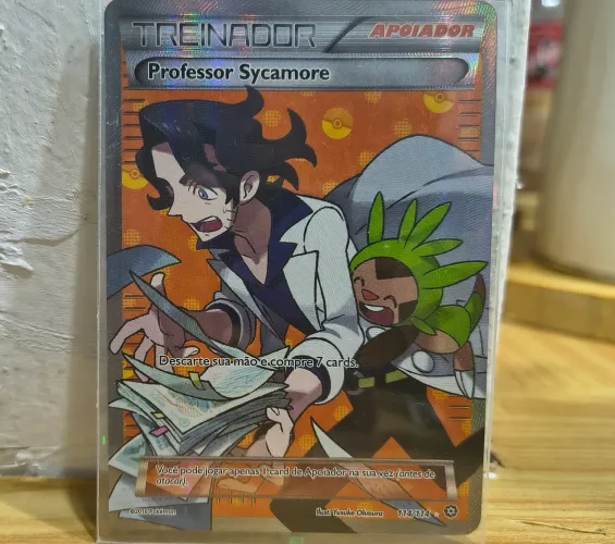 Carta pokémon rara "Professor Sycamore"