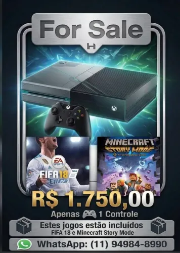 Xbox one Fat 1 TB edição Especial Halo 5
