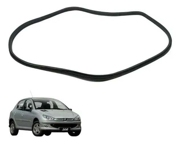 Borracha Da Porta Traseira Esquerda Peugeot 206 2005 (usado)