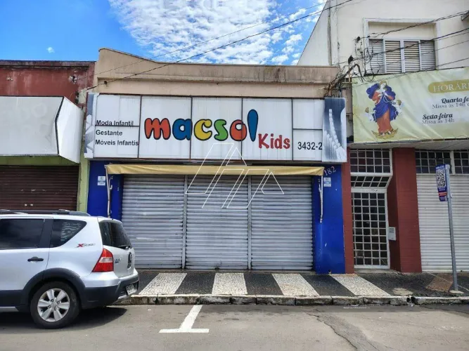 Salão comercial 200 m² locação Centro Marília
