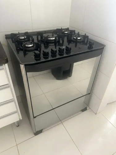 Fogão Dako 5 bocas mesa de vidro