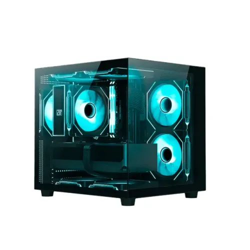 Gabinete Gamer C3Tech Aquarius MT-G720BK Black *Sem Fan Led* - WZetta