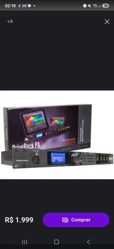 Processador Dbx drive PA2 rack profissional