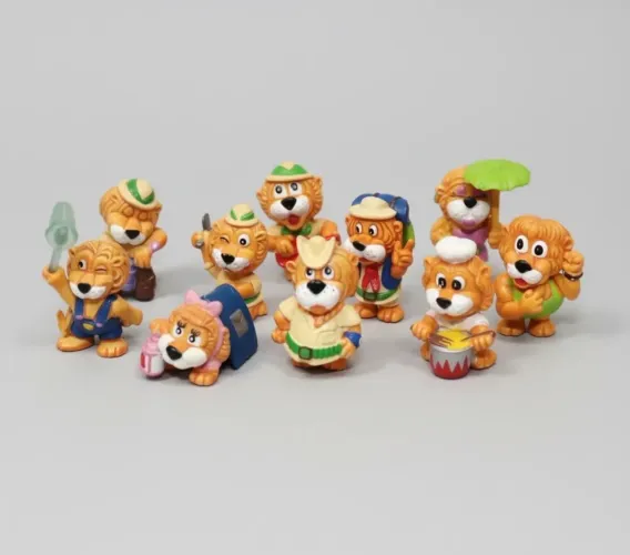 Coleção Completa Kinder Ovo Leoventuras - 10 Leões Antigos Originais Raros