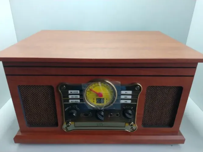 Lote 013 Toca Discos Uitech Superbox Vitrola Retro Com Bluetooth e Auto