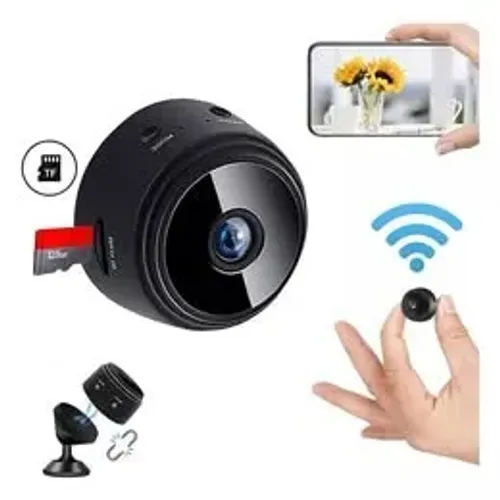 Camera segurança sem fio mini espiâ   c/ visão noturna, aplicativo  gravador  vídeo WiFi 