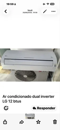 Ar condicionado inverter LG 12 btus + INSTALAÇÃO