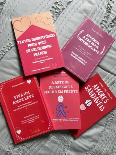 Kit Completo 5 Livros Psicóloga Amanda Fitas - Estado de Novo