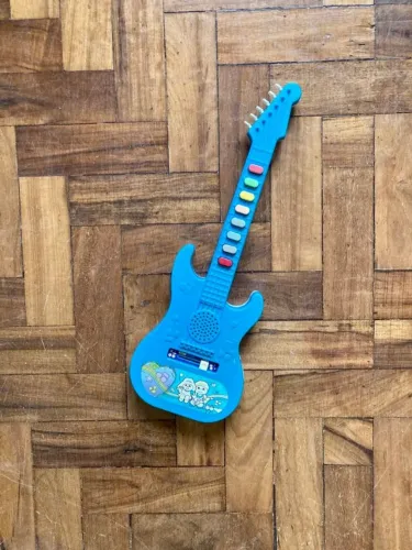 guitarra musical infantil creative merchandise 1986 vintage importada anos 80 brinquedo