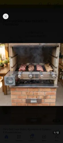 Gira grill churrasqueira