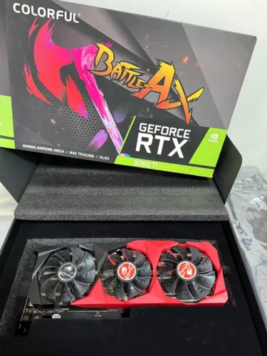 Placa de vídeo Rtx 3060 ti Colorfull - Perfeito estado