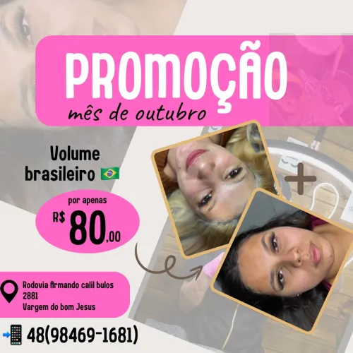 Volume brasileiro cílios