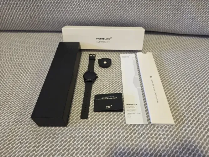 Smartwatch Montblanc Summit Lite - Preto com Carregador - com NF da compra