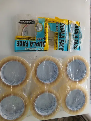 Fita durex e dupla face no precinho