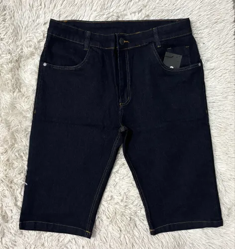 Bermuda Jeans Plus Azul 48 50 52