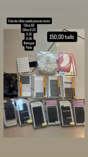 Cola de cílios, caixa de cílios