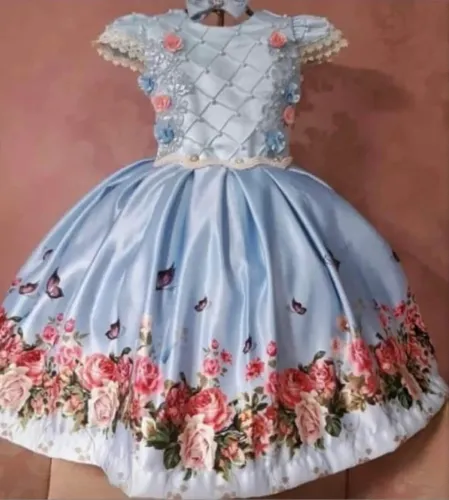 Vestido luxo infantil jardim 3 anos