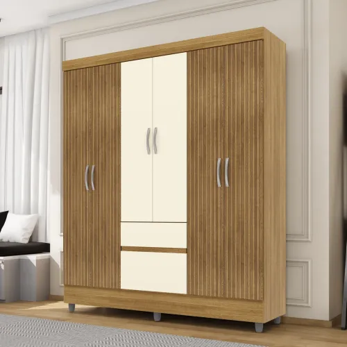 Guarda-Roupa de casal Ideal 6 portas moderno 