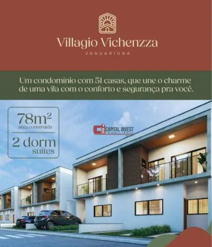 Casa com 2 dormitórios à venda, 78 m² por R$ 450.000,00 - Boa Vista II - Jaguariúna/SP