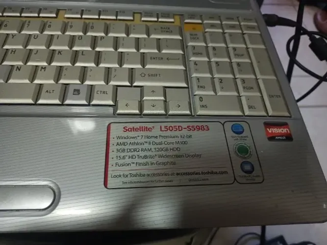 Notebook para conserto de tela Toshiba 