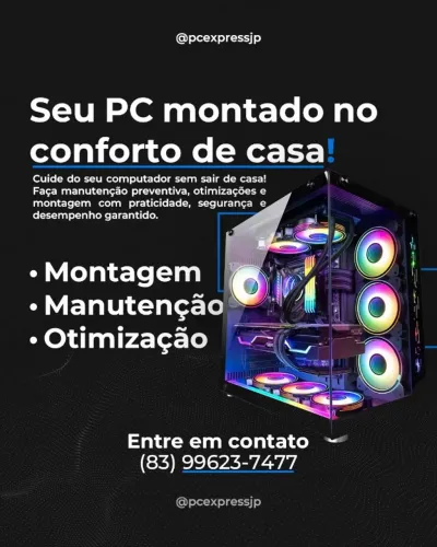 Montagem de PC Gamer a domicílio