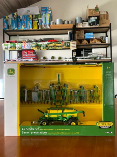 Miniatura conjunto John Deere Air Seeder 1/64