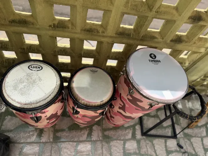 Congas e timbal