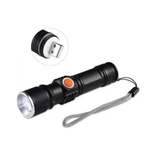 Mini Lanterna de Mão Led T6 para Camping Trilha Esporte 250 Lumens Recarregável 8393