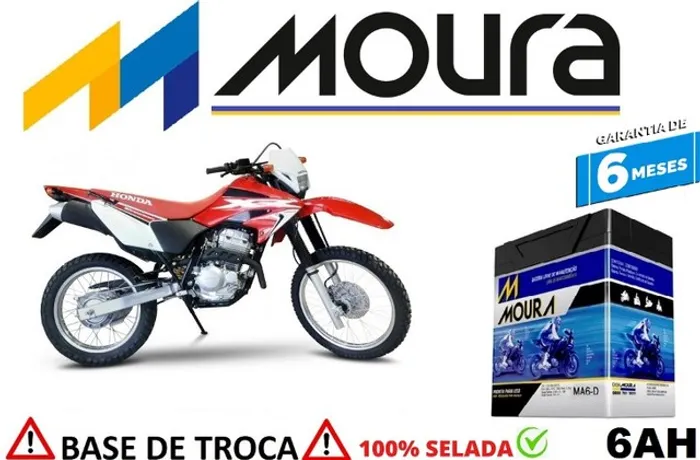 Bateria Moura 6Ah Honda Tornada 250cc Automotiva          