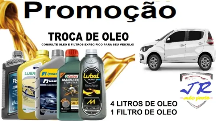 Kit Troca de Oleo + Filtro de Oleo Fiat Mobi 