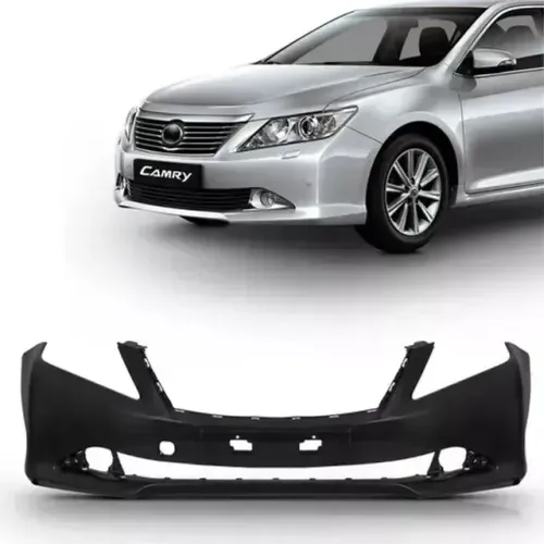 Parachoque Toyota Camry 2012 à 2014 - Furo Farol Auxilair / Relevo Placa - Preto - FPI