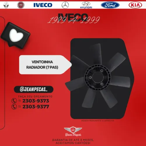 ventoinha do radiador - iveco