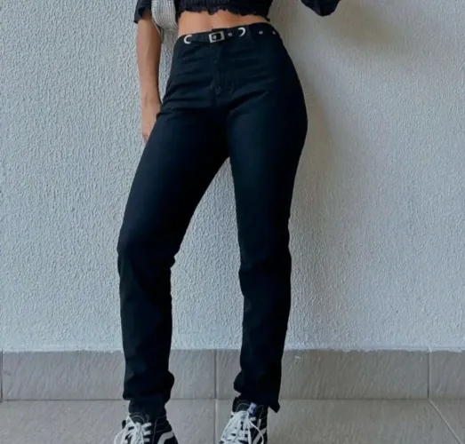 Calça Jeans Preta
