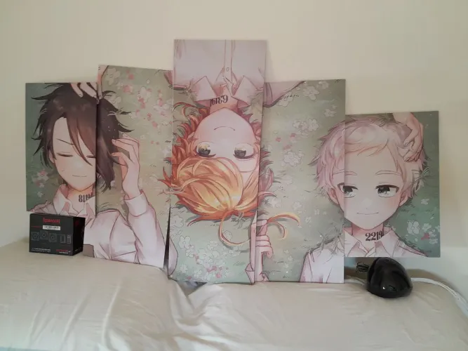 Painel The Promised Neverland Emma Ray Norman 1m x 60cm