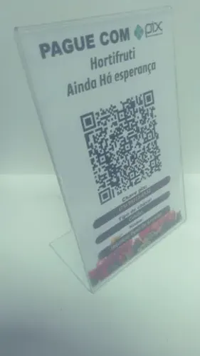 Placa pix acrílica 