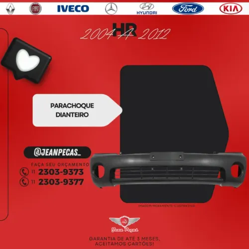 parachoque dianteiro - hyundai hr