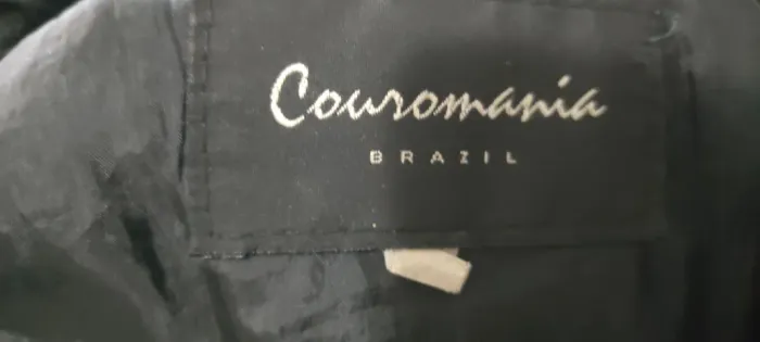 Blusa couro legítimo feminina