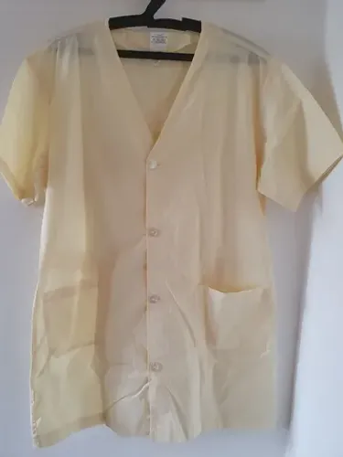 Jaleco curto amarelo 