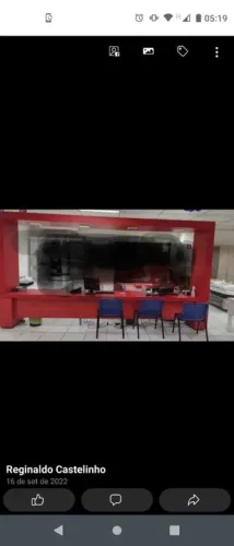 Stander de recepção 4 metros com iluminação LED"LEIA"